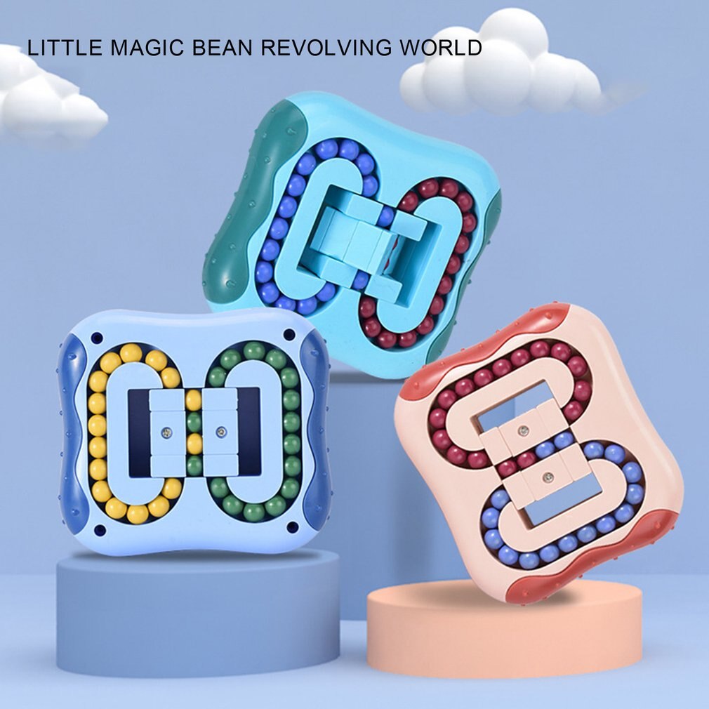 Roterende Magic Bean Intelligentie Vingertop Roterende Kubus Roterende Kubus Vinger Gyro Kinderen Burger Roterende Kubus Speelgoed