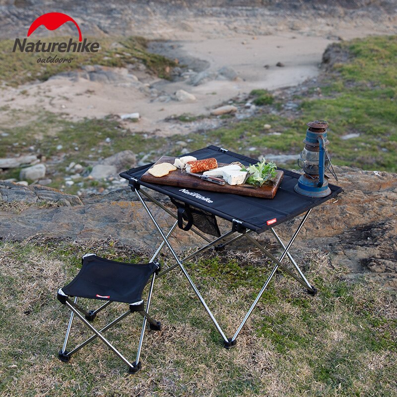 Naturehike folde picnicbord multifunktionelt aluminium ultralet bærbart campingbord udendørs møbler foldbart bord