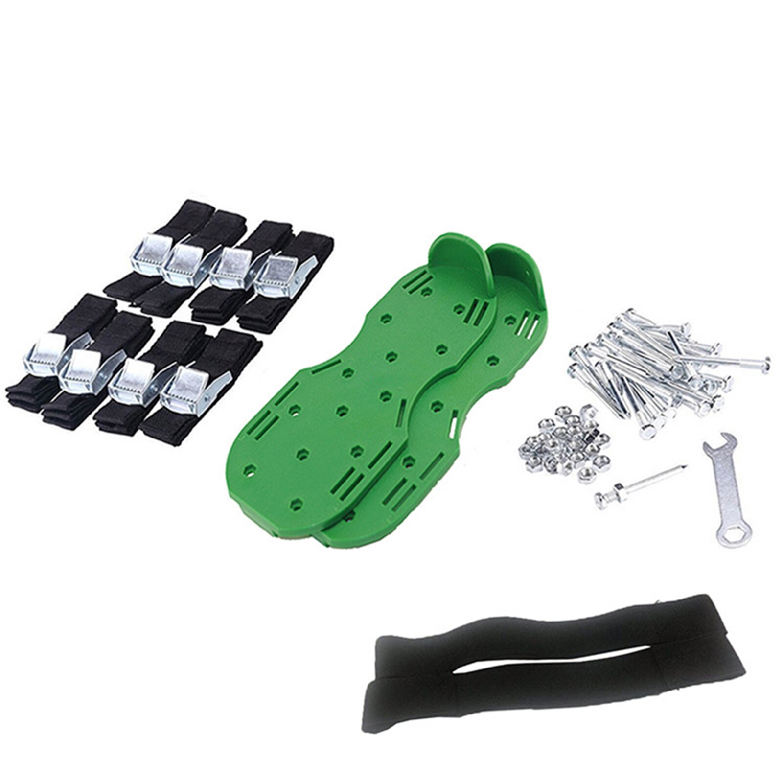 Lawn Aerator Sandals Garden Floor Construction Nail Shoes Grassland Scarifier Tool LB88: Green  