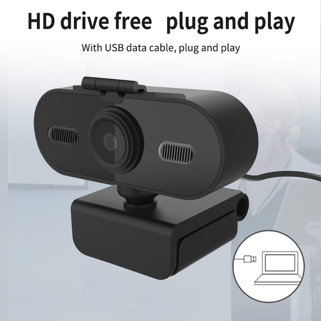 1080P Webcam 2K Full HD Web Camera per PC Computer Laptop USB Web Cam con microfono Autofocus per videochiamate in diretta