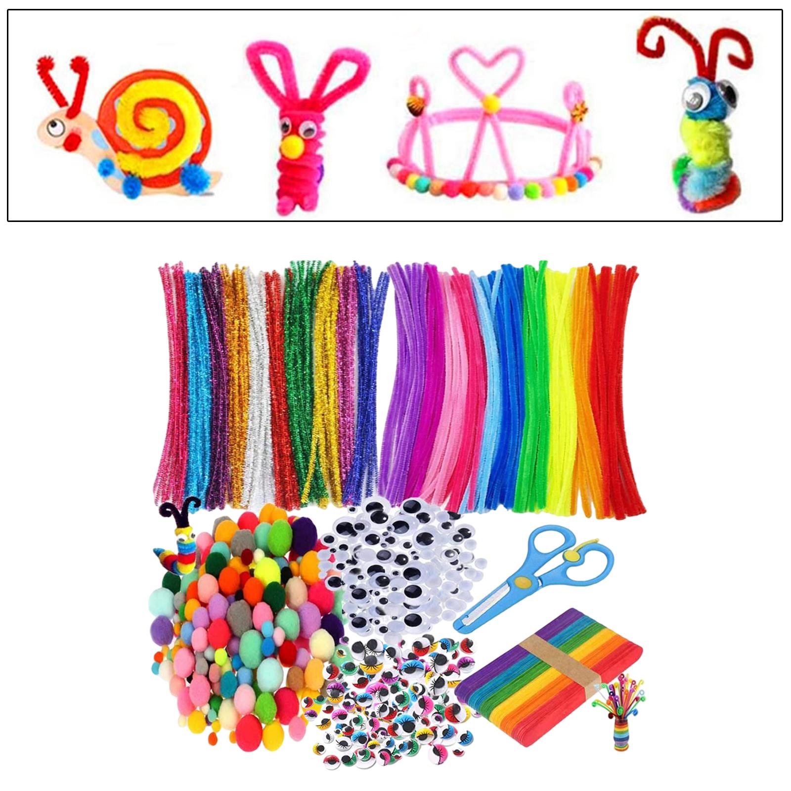 Arts Craft Supplies Kit DIY Art Assorted Materials for Toddlers Age 4 5 6