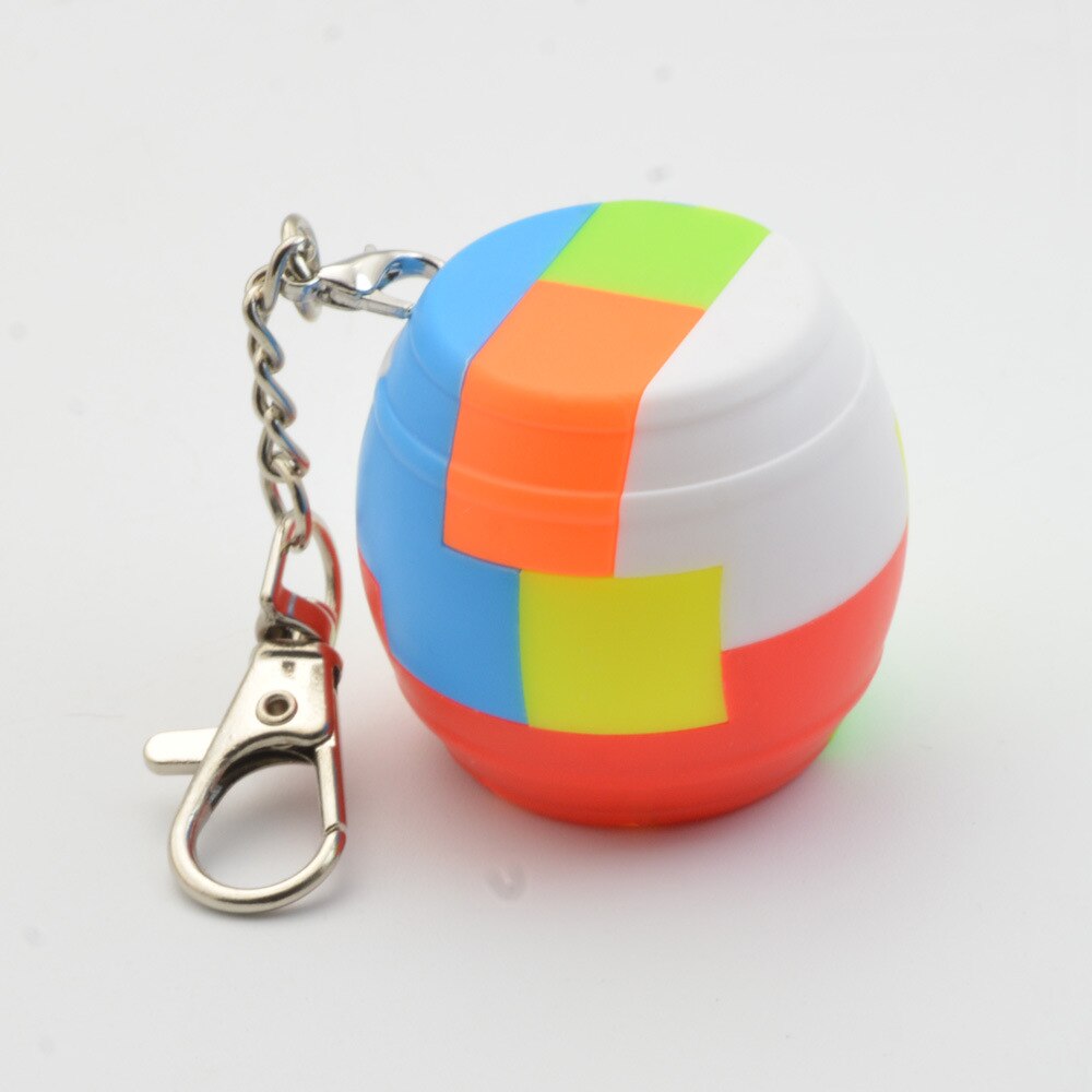 LeFun bausteine Keychain MiNi Magische Würfel Schnelle Ultra-Glatte Spezielle förmigen Schmücken Geschwindigkeit Puzzle Cubes Kinder Spielzeug: keychain cubes 8