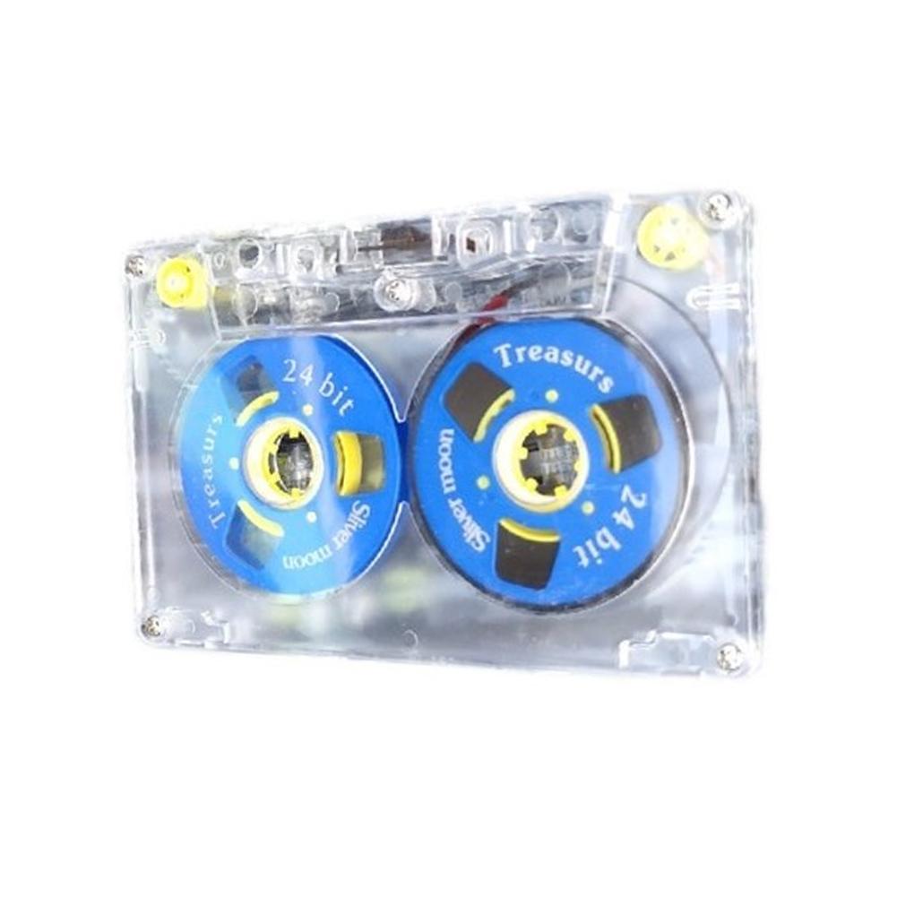 1PC Transparent Standard Blank Cassette Tape, 45 Minutes Empty Magnetic Audio Tape, Fits Tape Players, Solves Lack of Customizab