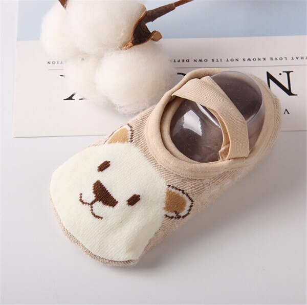 Pudcoco Leuke Peuter Zachte Non-Slip Sokken Kids Baby Jongen Meisje Cartoon Animal Cotton Ankle Warme Sokken Anti-Slip Slipper 1-3Y: 6