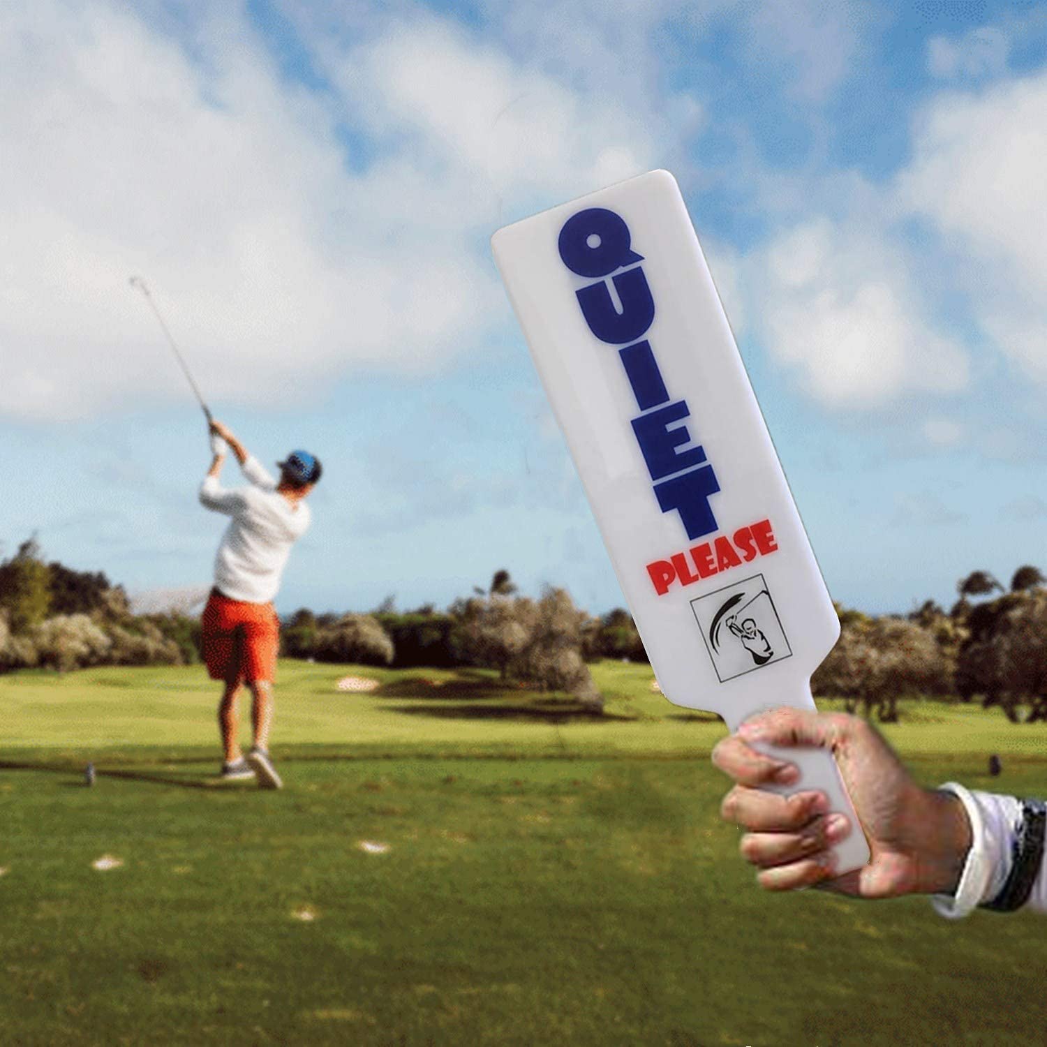 Funny Tool Golf Quiet Sign Upgrade Practice Signs Golfer Aid Training Accessories Golfing Perfect