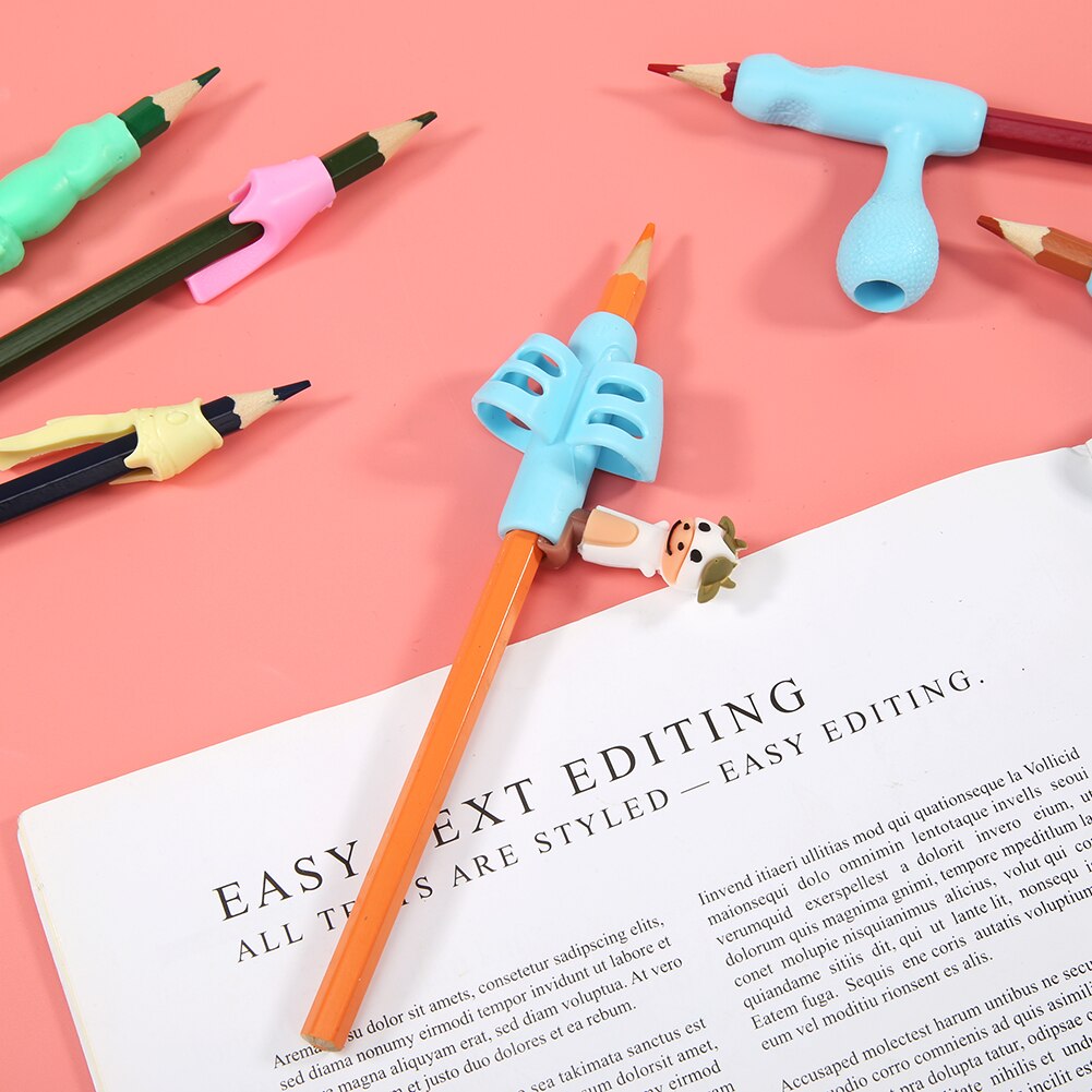 Pencil Holder Pen Aid Grip Children Writing Posture Correction Tools Set Device Corrector Pen Holders Student Education