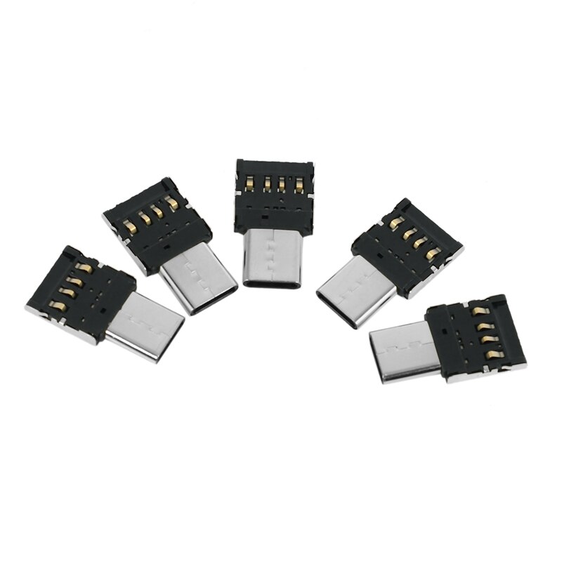 10Pcs Ultra Mini Typ-C USB-C zu USB 2,0 OTG Adapter für Handy Tablet &amp; USB Kabel &amp; Flash Disk