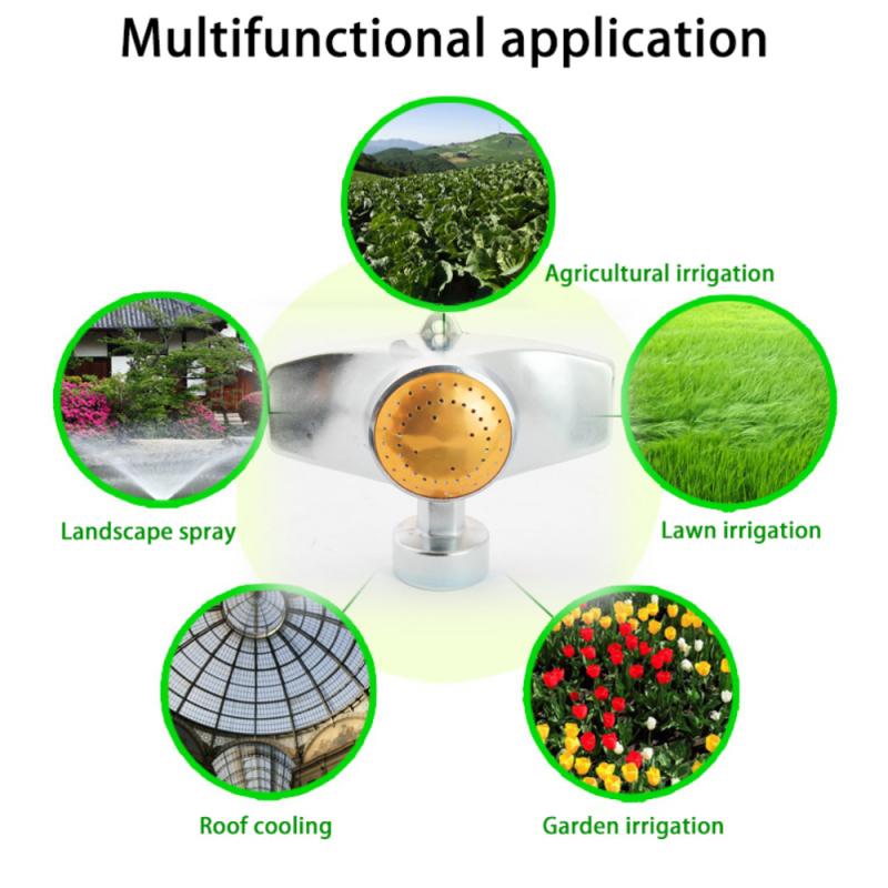 360 Degree Rotating Sprinklers Metal Lawn Watering Sprinkler Rotating Water Sprinkler Garden Supplies Yard Lawn Garden Watering