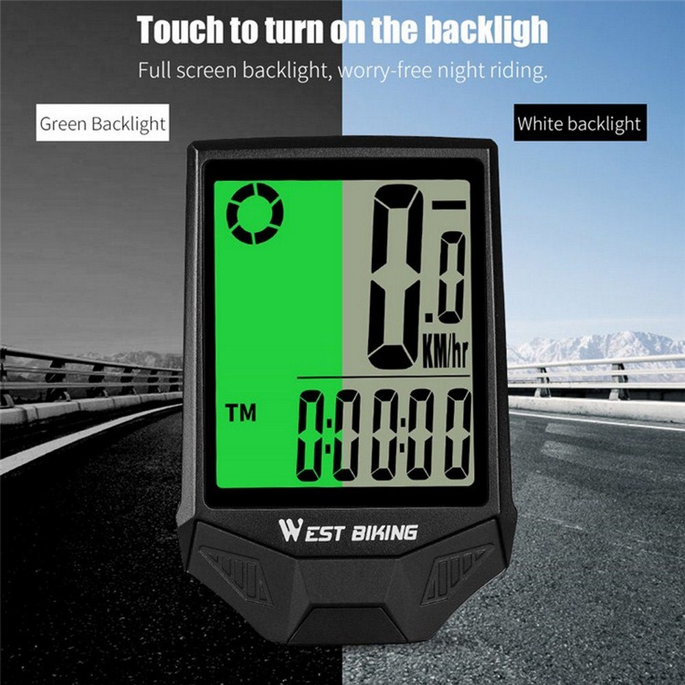 XINTOWN 2.36 Inch HD Screen Bicycle Odometer Waterproof Wireless Mountain Bike Computer Speedometer Backlight Bicycle Stopwatch