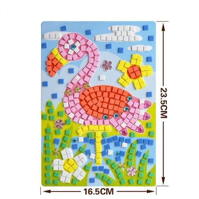 Children Toys Puzzle DIY Foam Mosaic Stickers Art Cartoon Crystal Sticker Educational Toys For Kids Christmas Toy: 4