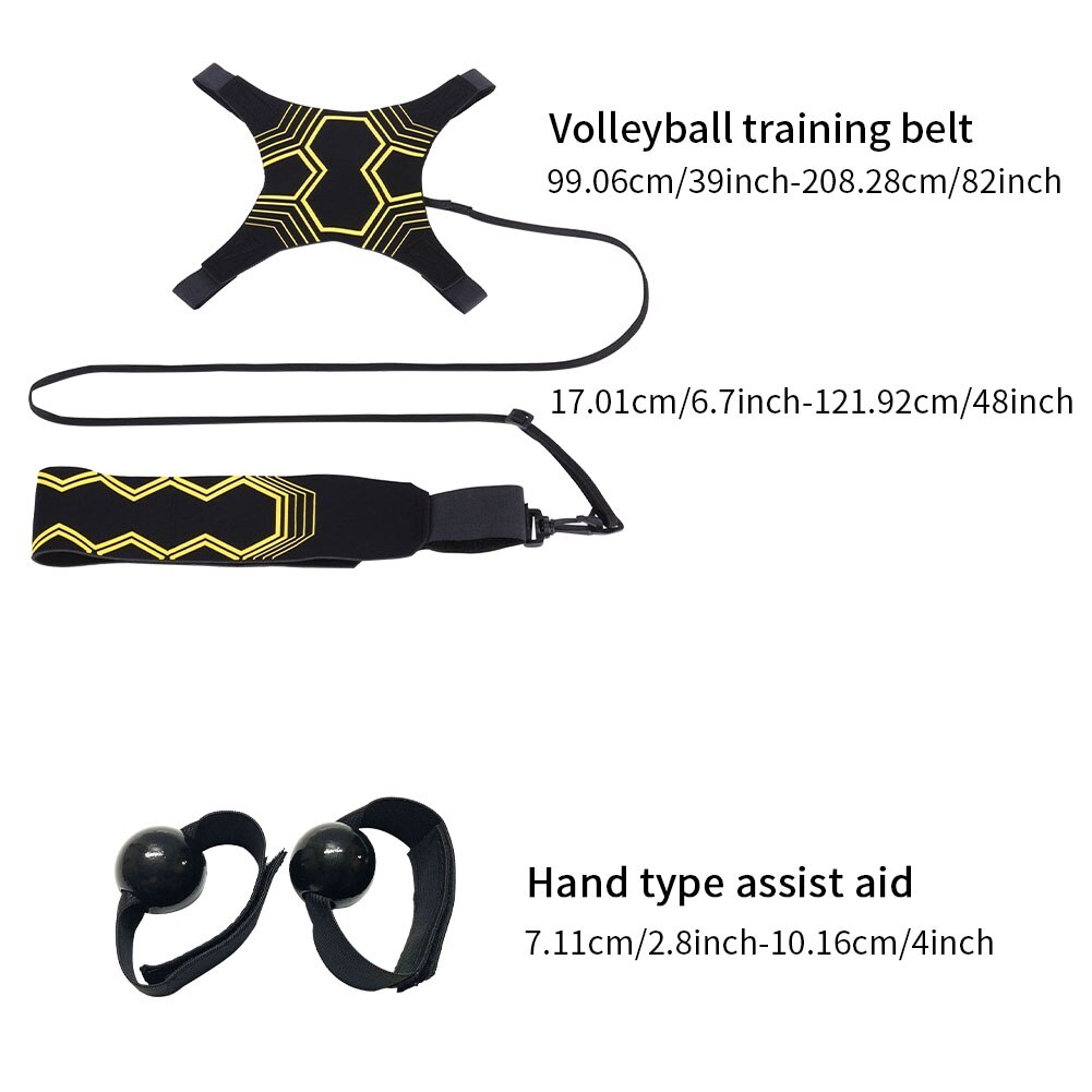 Volleyball-trainer-set, gürtel, ausrüstung, praktisches outdoor- und heim-elastikseil aus nylon, sportzubehör, übungszubehör