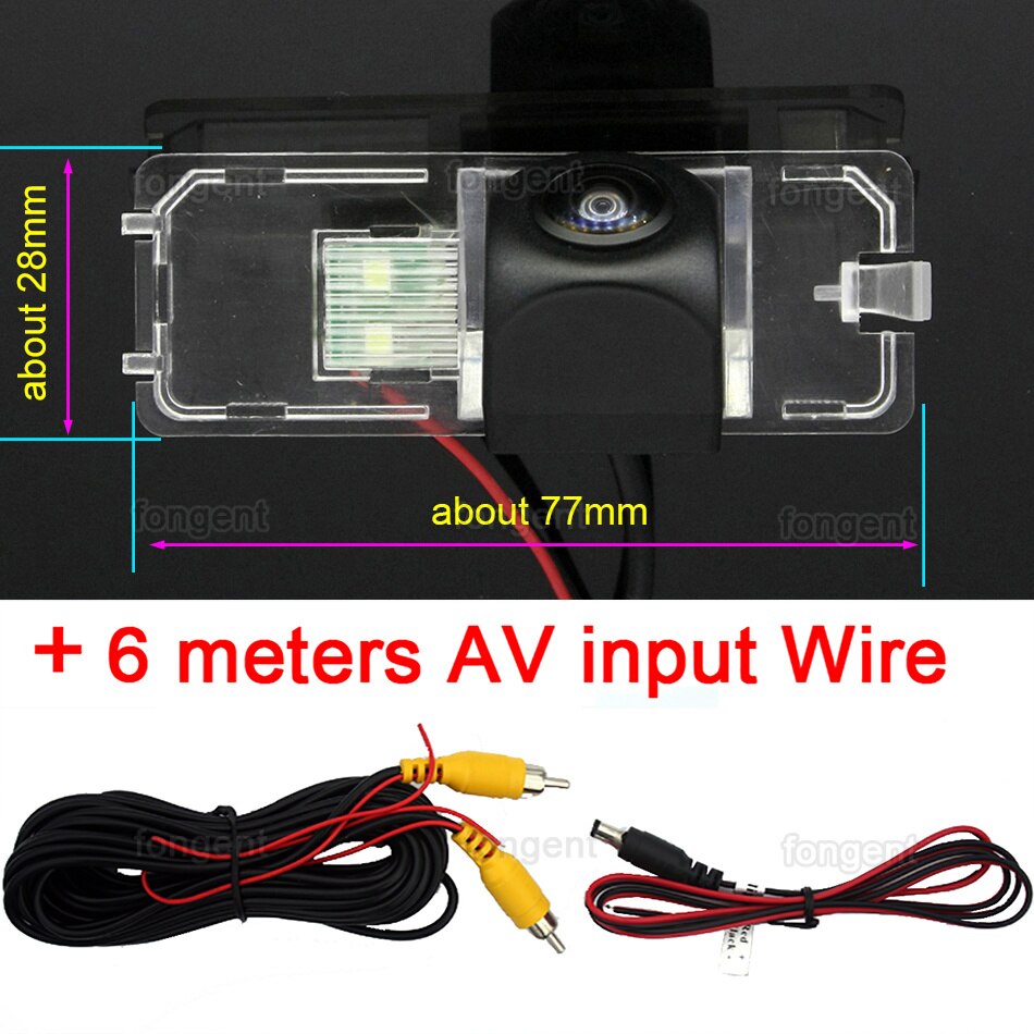 Voor Seat Ibiza 6L 6J Sc MK3 MK4 2002 ~ achteruitrijcamera Achteruitrijcamera Auto Back Up Camera: fish eye