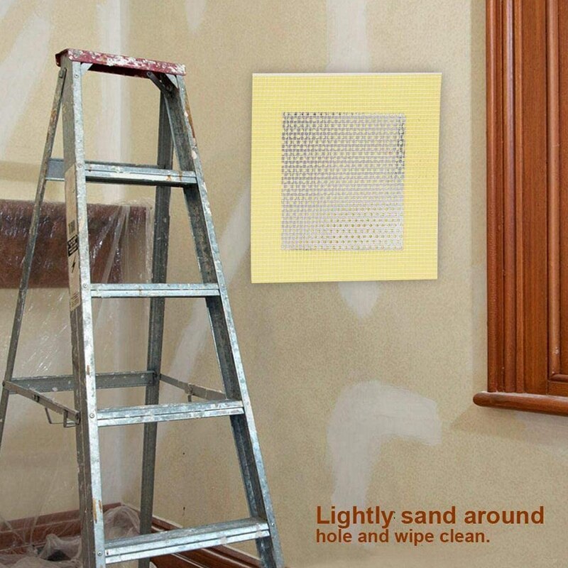 5 Pcs Self Adhesive Wall Repair Patch Drywall Patch for Wall Hole Daes(4X4In.)