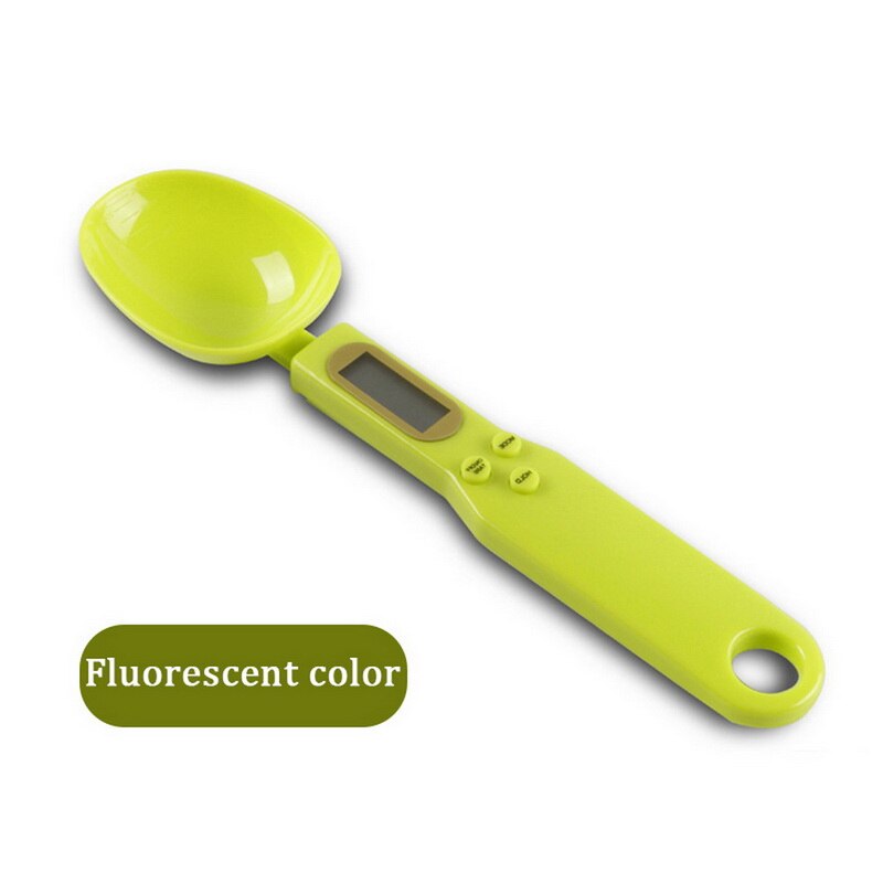500g 0,1g capacidad café té balanza electrónica Digital cuchara medidora de cocina Dispositivo de pesaje pantalla LCD CookingNew: Fluorescent500g0.1g