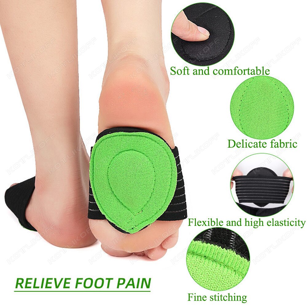 Pain Arch Foot Care Pads For Shoes Shocking Flat Feet Arch Support Plantar Fasciitis Heel Pain Aid Sports Cushioned Accessories