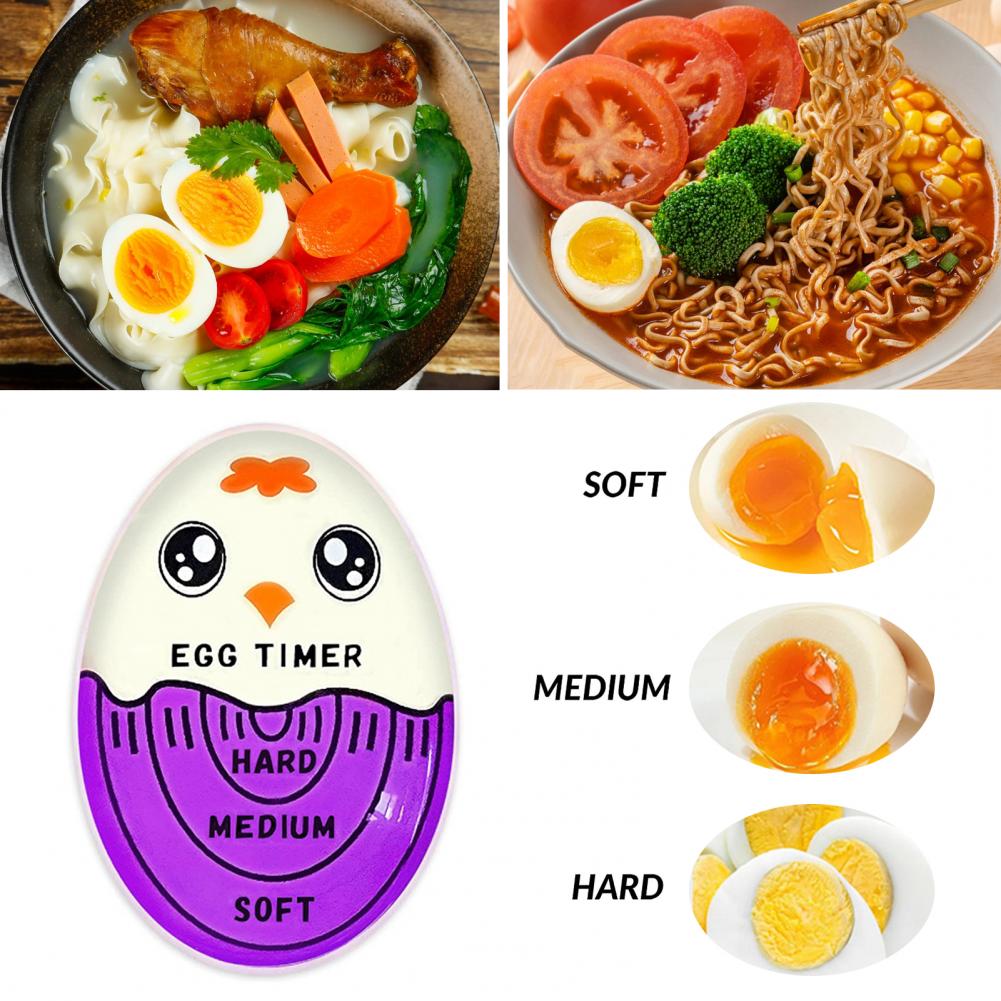 Kitchen Egg Timer Food Grade Color Changing Egg Timer for Accurate Soft Medium Hard Boiled Eggs Temperature Mini Kitchen Gadget