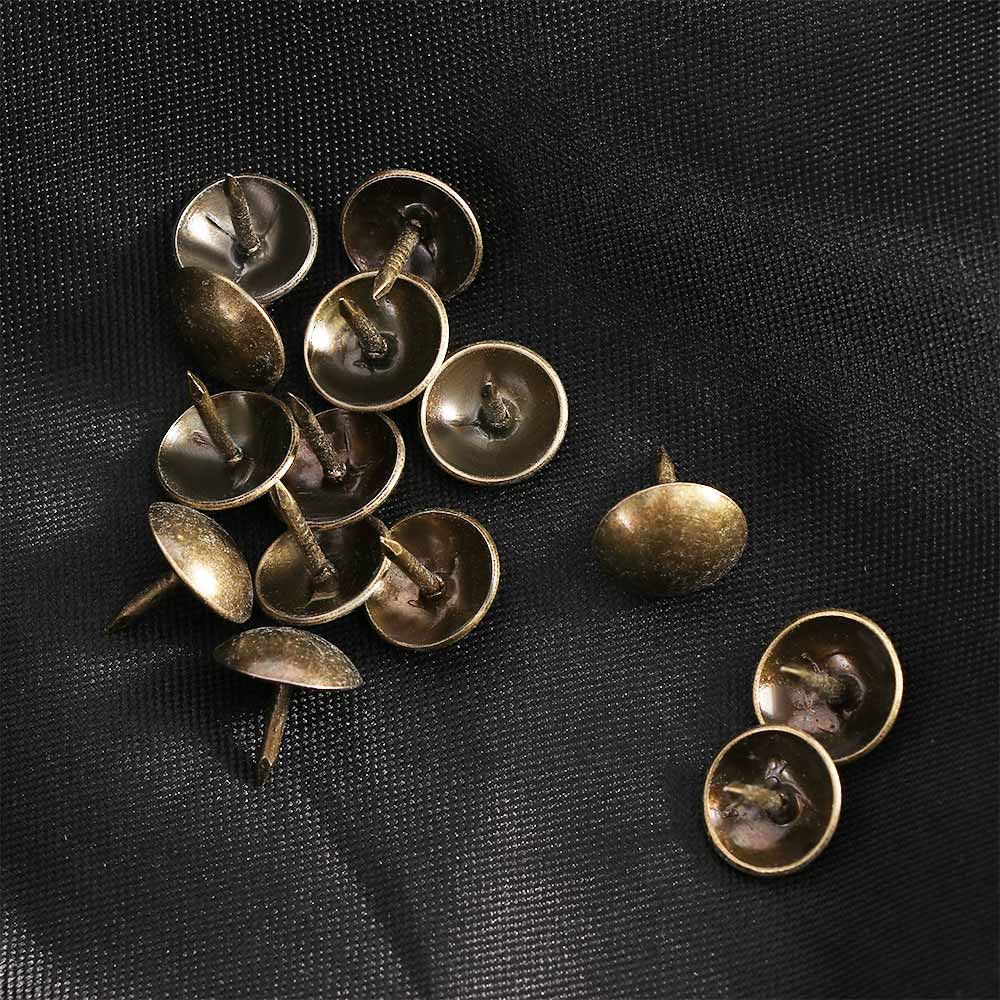 100Pcs/pack Bronze DIY Tacks Antique Decorative Box Sofa Push Pin 10x10mm Door Nail For Fasteners Hardware