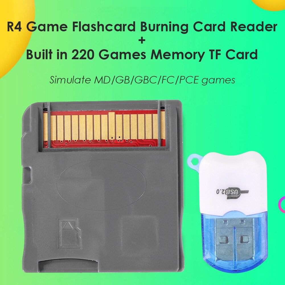 R4I RTS karta robić nagrywania kart pamięci w/karta pamięci TF czytnik robić konsoli gier NDS 3DS zestaw USB 2.0 przenośna karta pamięci
