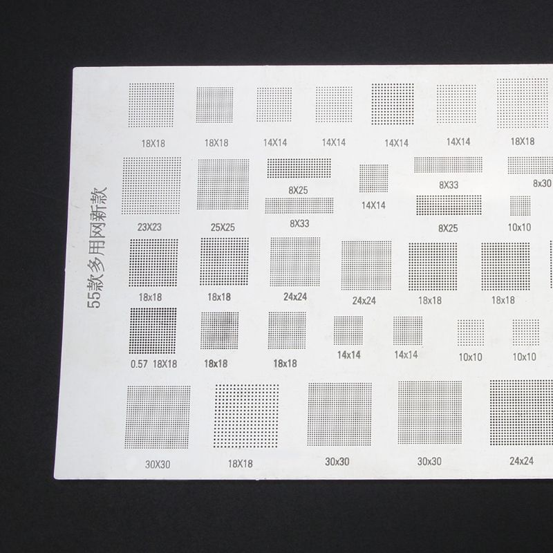 Plantilla BGA Universal para CPU MTK MSM, PM2.5, Pin de bola IC de potencia, plantilla de calor directo BGA, 4 Uds.