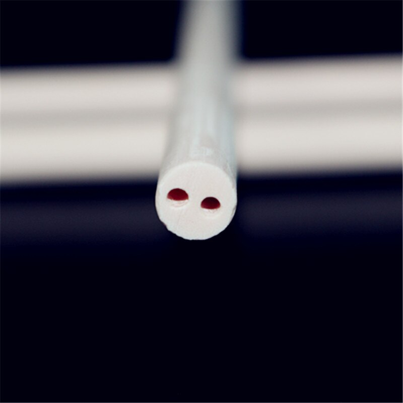 OD*ID*Length=6.0*1.5mm*100mm / 2 bores insulators / good thermostability / insulation / ceramic tube