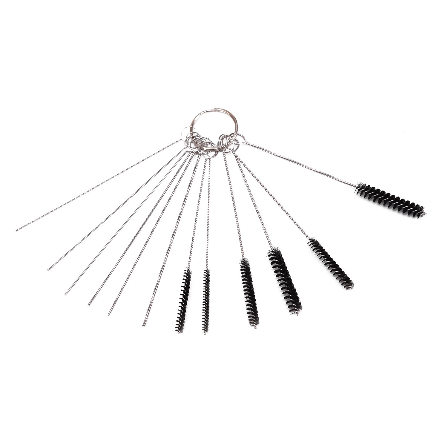 Brushes & Needles Car Dirt Carbon Carburetor Cleaning Remove Tool Kit Set