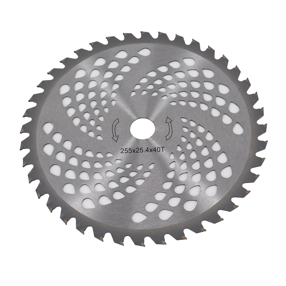 260mm 40 Teeth Circular Carbide Tipped Saw Blade Metal wood Cutting Disc Brush Cutter Trimmer shrubs Power Tool Tool Parts