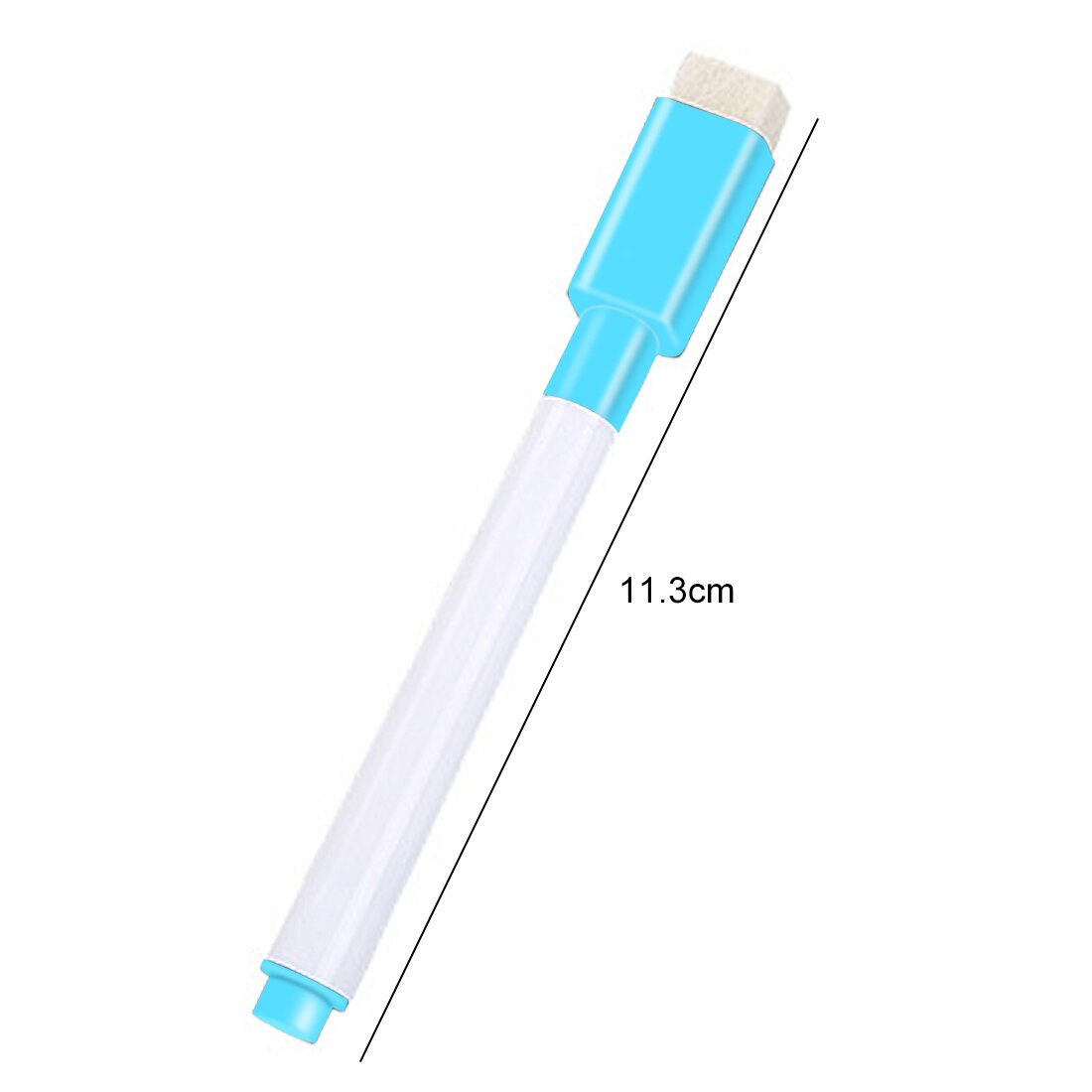 Fangnymph 5 stuks whiteboardstift op waterbasis met penseel voor schoolbenodigdheden en kantoorbenodigdheden: Lichtblauw