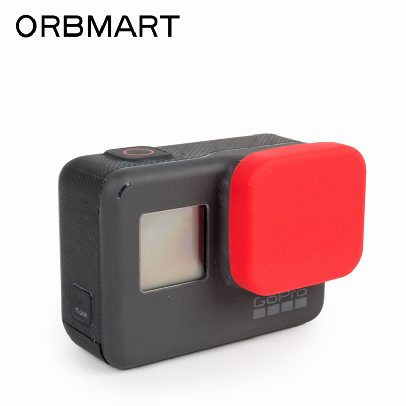 Orbmart Beschermende Siliconen Lens Cap Case Cover Voor Go Pro Gopro Hero 5 6 7 Zwart Sport Actie Camera