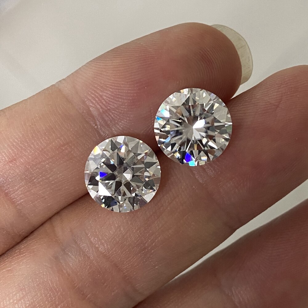 Meeiddian GH VVS 7mm cuore tondo e frecce tagliate bianco 1.2 carati Moissanite pietra diamantata sciolta