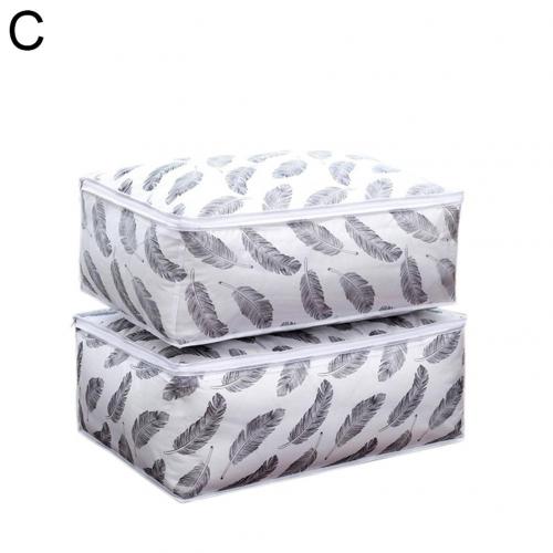1Pc Household Items Storage Bags Closet Organizer Clothes Finishing Moisture-proof Dust Bag Quilts Pouch Washable: C  XL