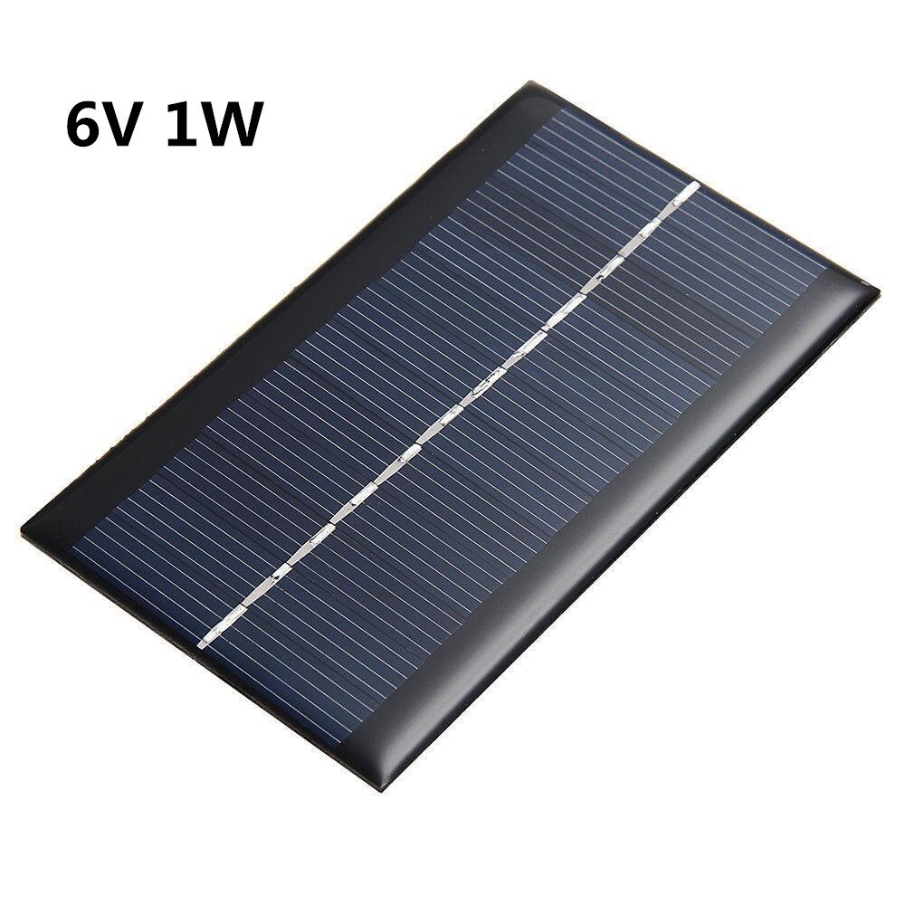 6V 1W Mini Solar Panel Solar Cells DIY For Light Cell Phone Toys Chargers Portable DIY for: 6V 1W
