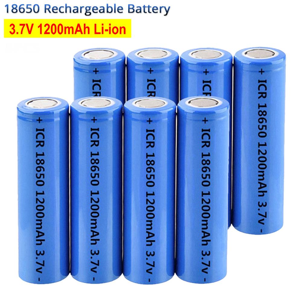18650 Batterij CR18650 Oplaadbare Batterij 3.7V 1200mAh Li ion Batterij Cel voor DIY Power Tools Batterij Zaklamp Fakkel speelgoed