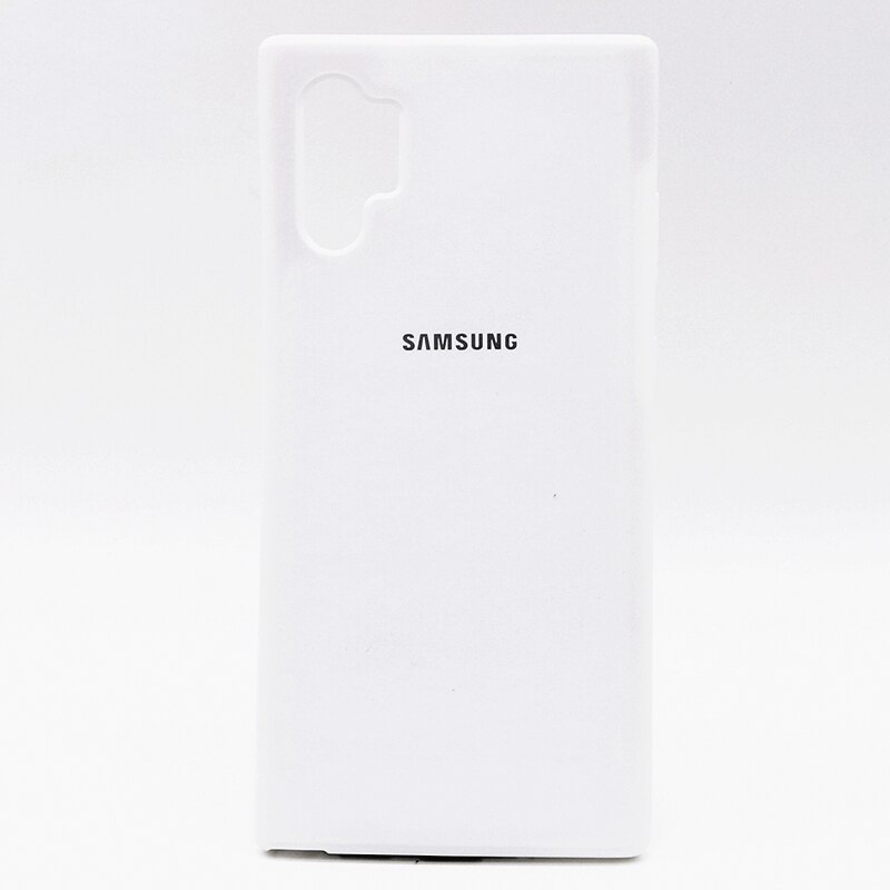 Samsung-funda Original con acabado de silicona, carcasa protectora trasera para Galaxy Note 10 Plus, Note 10 Pro: Galaxy Note 10 / White