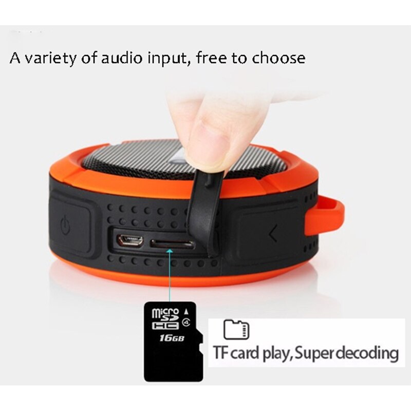 Draagbare Speaker Draadloze Bluetooth Speakers Soundbar Outdoor Sport Waterdicht Ondersteuning TF Card FM Radio Aux Input