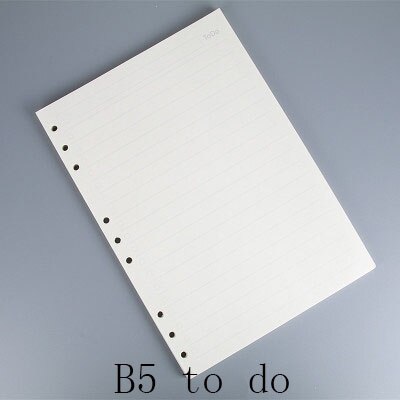 A4 B5 45 sheets monthly/weekly/TO DO filofax paper, planner papers refills, A4 Engineering drawing paper: B5 To Do