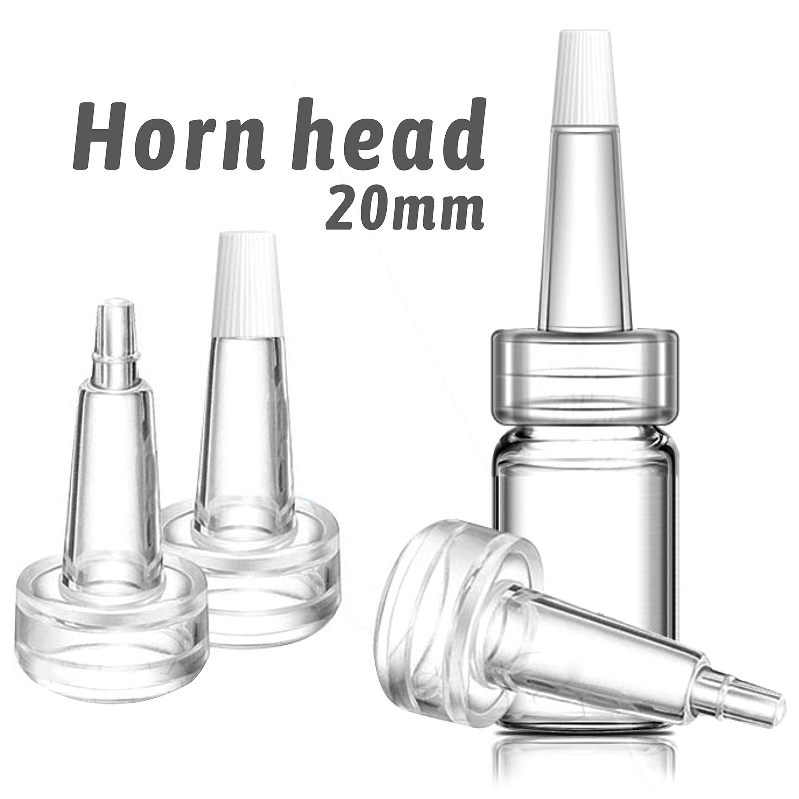 Botella de cristal de penicilina de 3ml, 5ml, 7ml,10ml, 15ml, 20ml,25ml,30ml,50ml, frascos de 100ml,50 Uds.