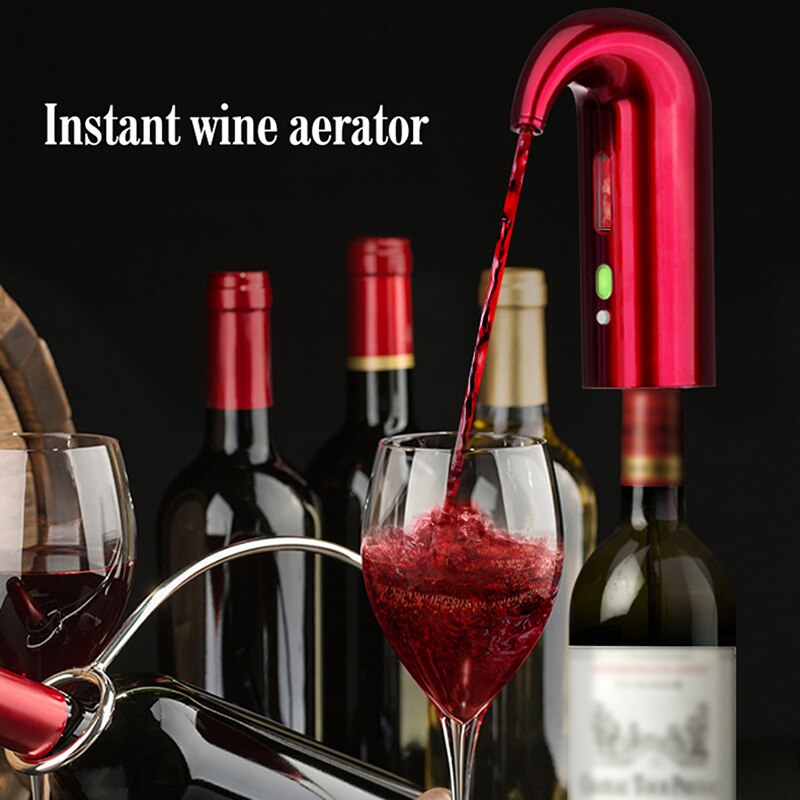 Usb Opladen Intelligente Elektronische Rode Wijn Decanter Hoge Tap Dispenser Pomp Instant Wijn Beluchter