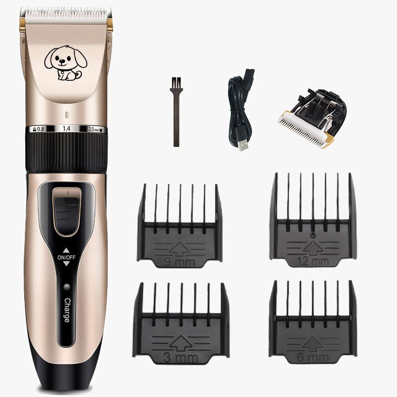 Hund hårklippare för hundar kattklippare uppladdningsbar rakapparat för djur hårklippningsmaskin hårklippning trimsats: Standardskuret huvud 01
