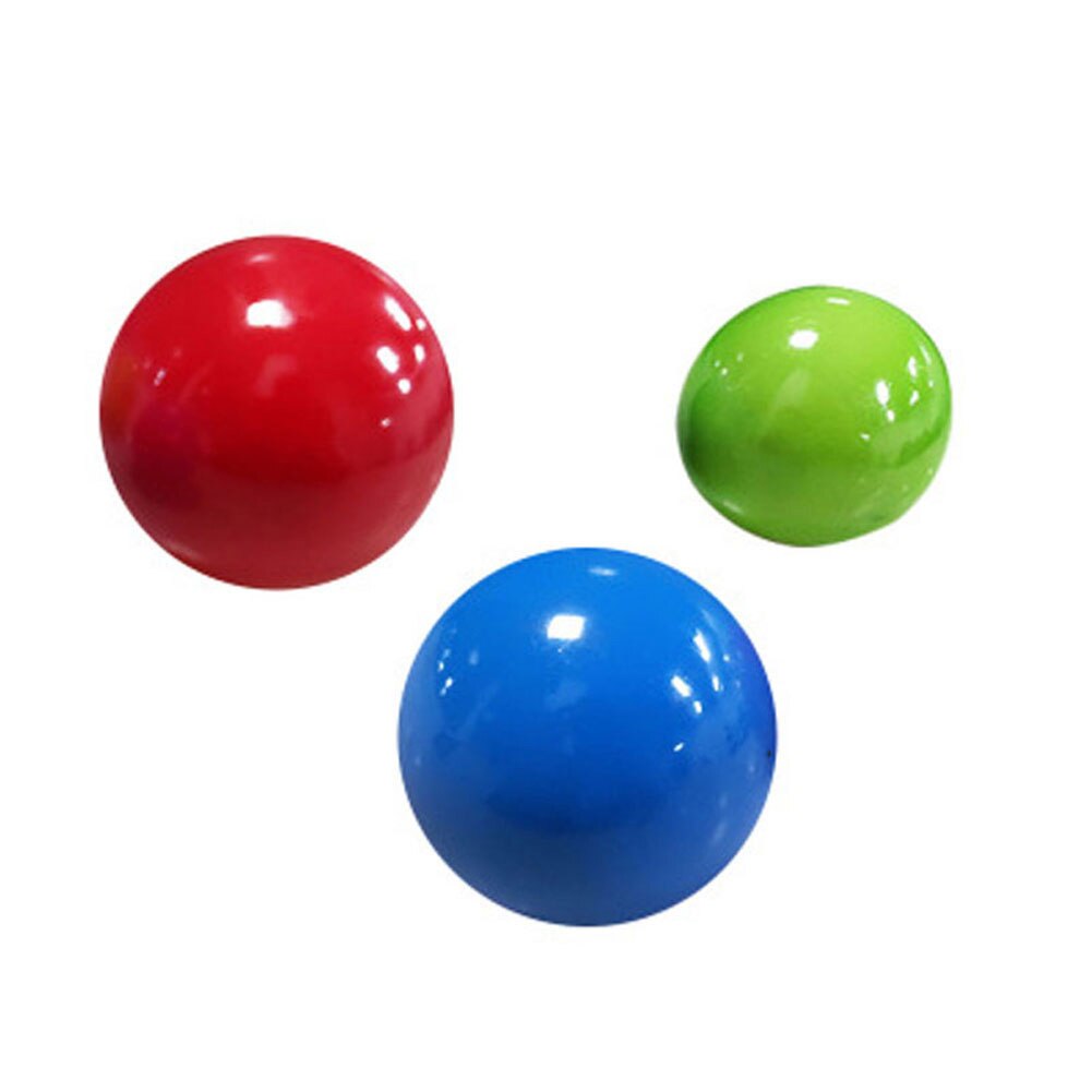 freundlicher Saugnapf Ball drinnen draussen Sport Ausbildung Spielzeug Ball freundlicher freundlicher Saugnapf eltern-Art-Interaktion Klebrige Kugel: leuchtend 6CM