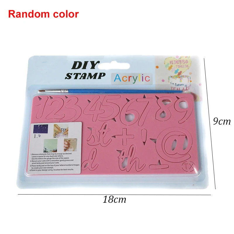 Kageværktøjer store bogstaver alfabet tal præget bogstav udstikker form dreng pige cookie udstikker stempel fondant køkkenværktøj