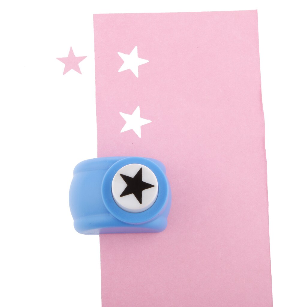 Cortador de pentagrama para manualidades para niños, herramienta creativa para álbum de recortes de papel, punzón para bordes, suministros de decoración de tarjetas y sobres: 1