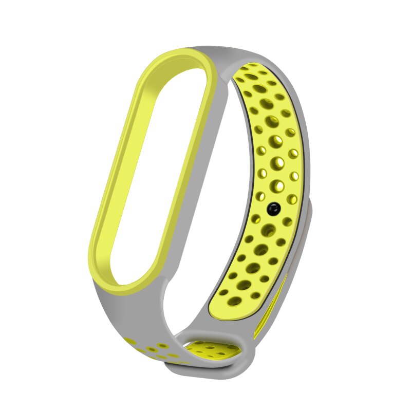 Pulseira para mi band 5, pulseira de relógio inteligente anti-suor para esportes correia de silicone,: H