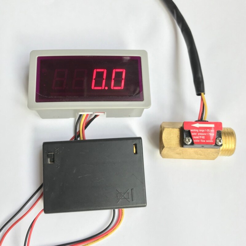 uns208MA YF-B2 1-25L/min Digitaler fluss Sensor Elektronische fließen Meter und Alarmer Fluss Bewertung Anzeige Frequenz Zähler iSentrol wählen