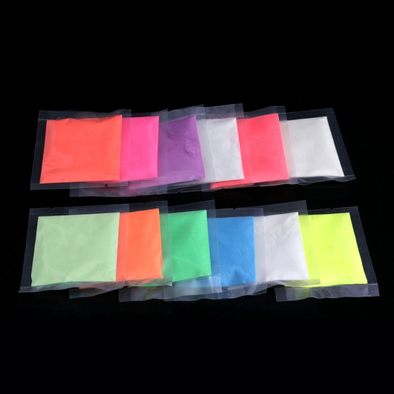 Fluorescent Super Lumineux Lueur dans le Noir Poudre Pigment Lumineux