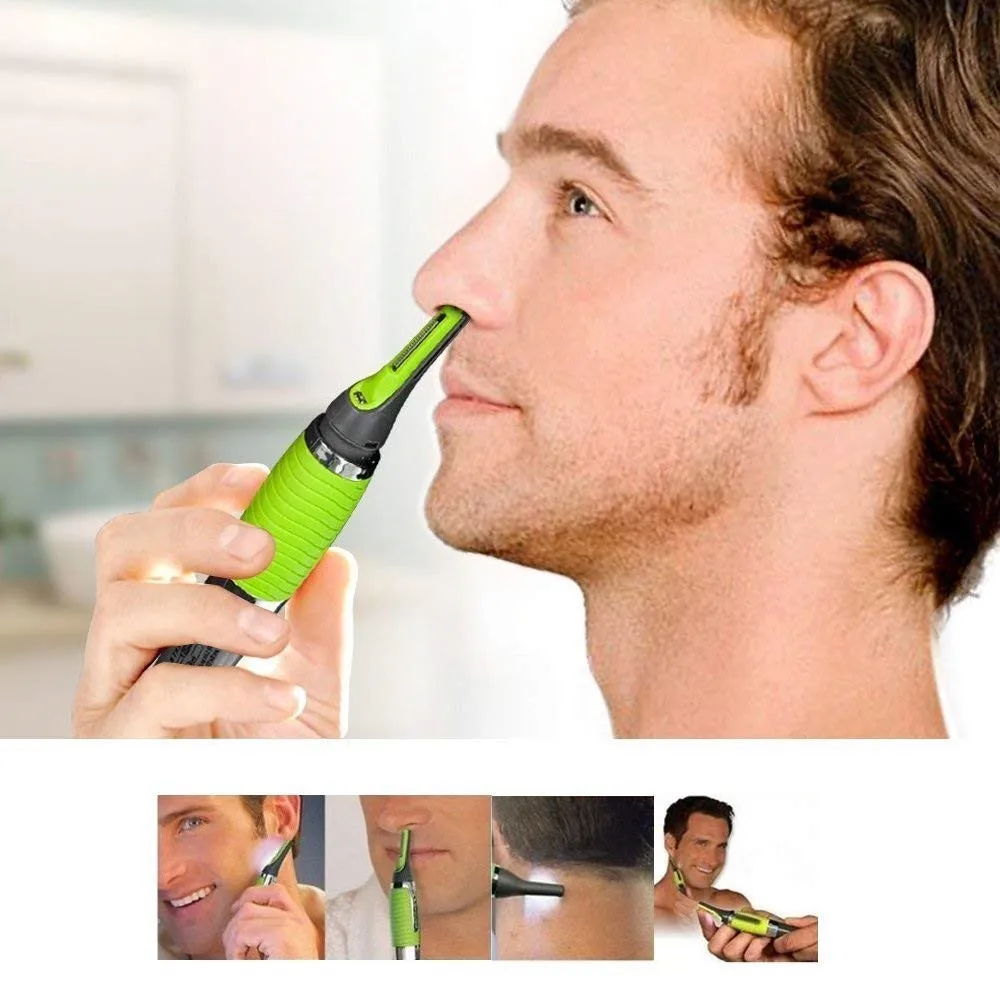 Mannelijke neushaartrimmer 2in1 gezichtsepilator - oplaadbaar, waterdicht, draagbaar - neushaar, oorhaar, wenkbrauwhaar kinhaar