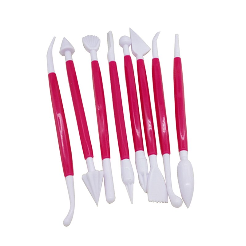 Pastry Dough Cutter Cake Bread Slicer Baking Tools For Cakes Scraper Cake Blade Silicone Spatula For Cake Patisserie 3PCs/Set: 8pcs red