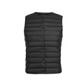 90%  matte stof varme veste til kvinder ultralet dunvest dame tovejsvest bærbar varm ærmeløs vinterfor: 4xl / Sort