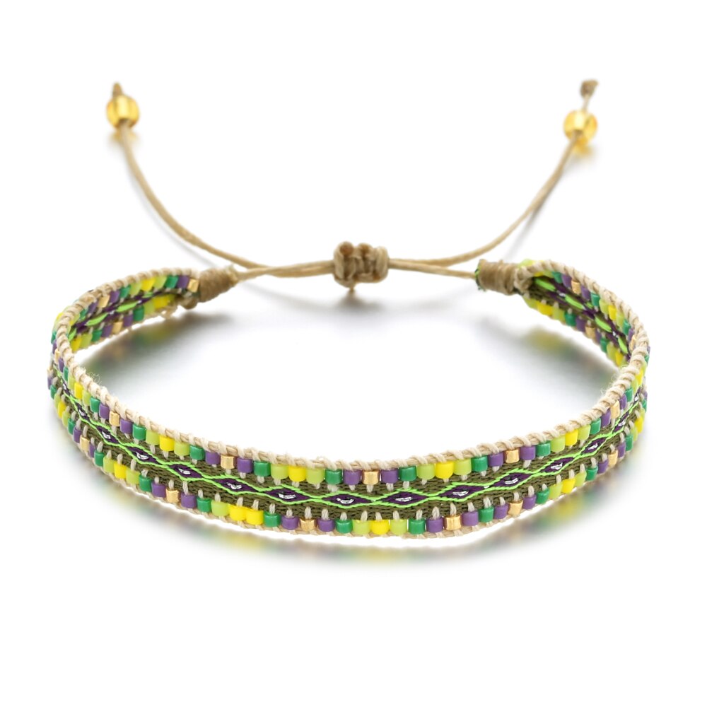 ZMZY Boho Braided MIYUKI Bracelet Women Bracelets Boho Jewelry Ethnic Pulseras Mujer Woven Fabric Handmade Jewellery