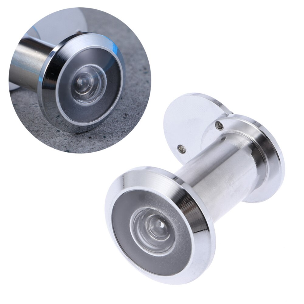 Door Viewer Wooden Door Door Peek Peep Hole Pinhole for Home Office Hotel (Silver)