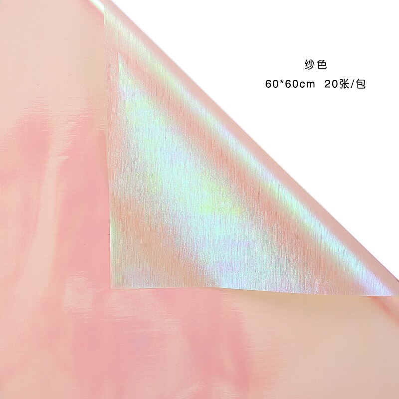 20pcs 60cm Craft paper Waterproof Shiny Flower Wrapping Paper Wrapping Paper Bouquet Floral Packaging Material